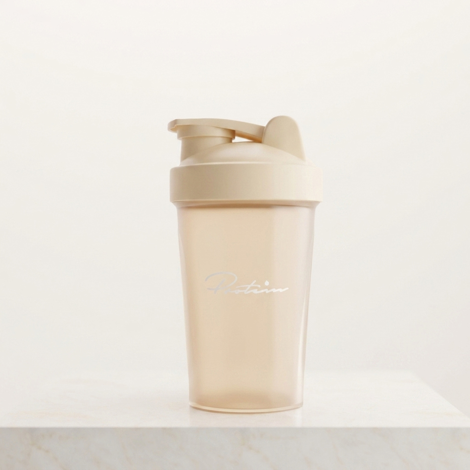 Protein Shaker, 400 ML, Beige