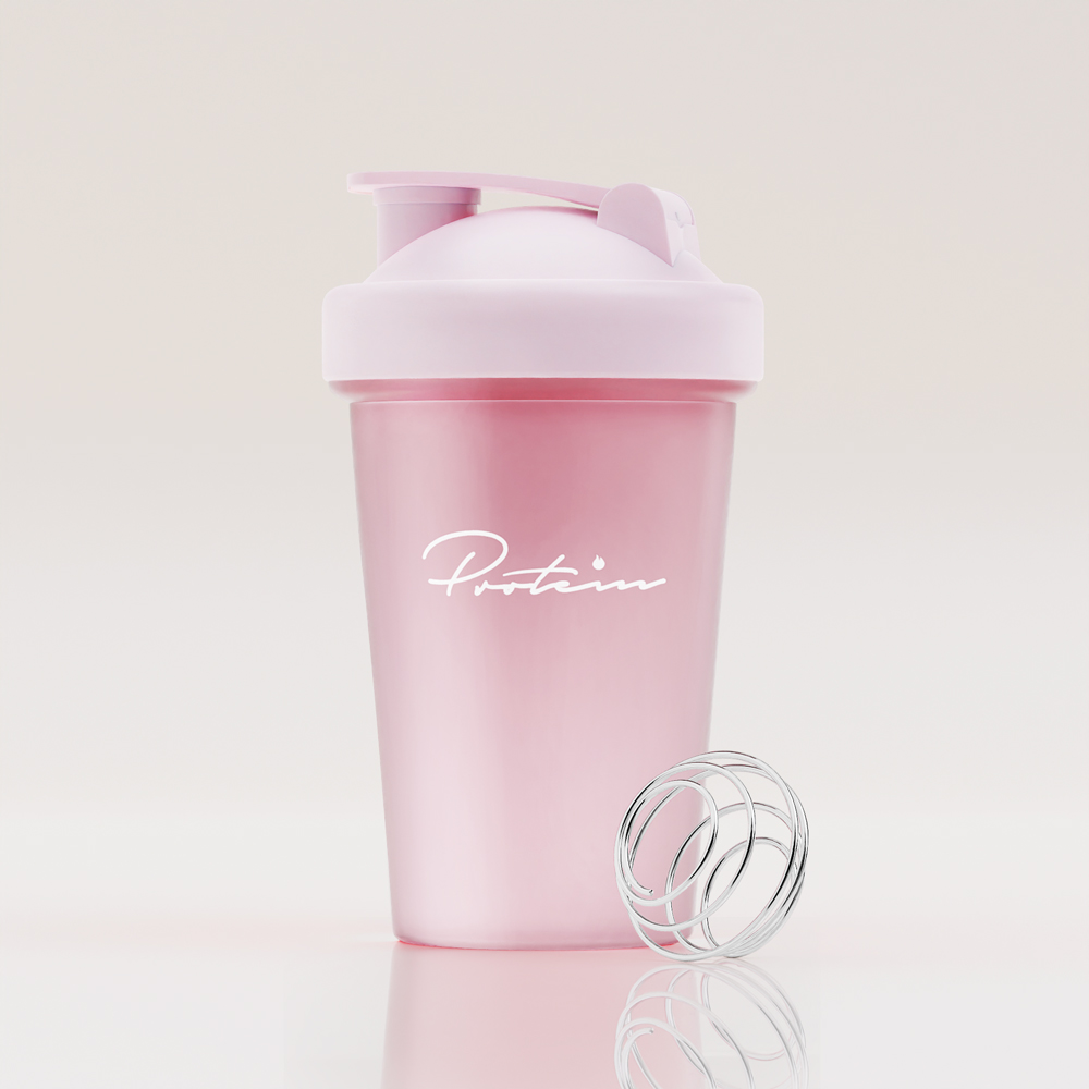 Protein Shaker, 400 ML, Ljusrosa