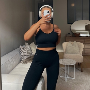 Ribbed Tights + sports bra