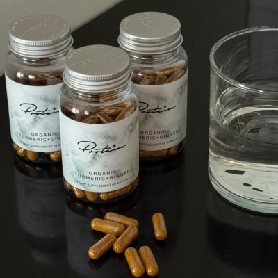 3x Luomu Inkivääri + Kurkuma Kapselit